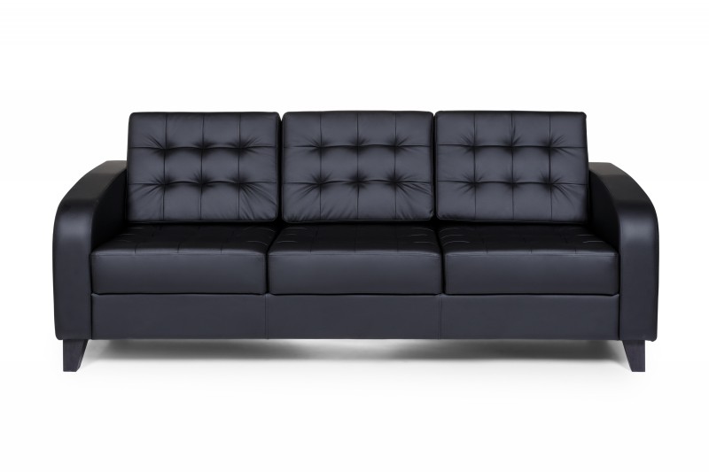 Рольф Вуд трехместный диван, ИК Ecotex, 3001 (черный) (1)